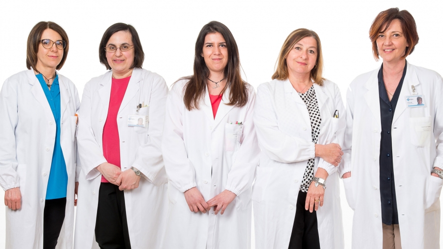 Ufficio Accettazione: Maristella, Federica, Sara, Maura e Paola